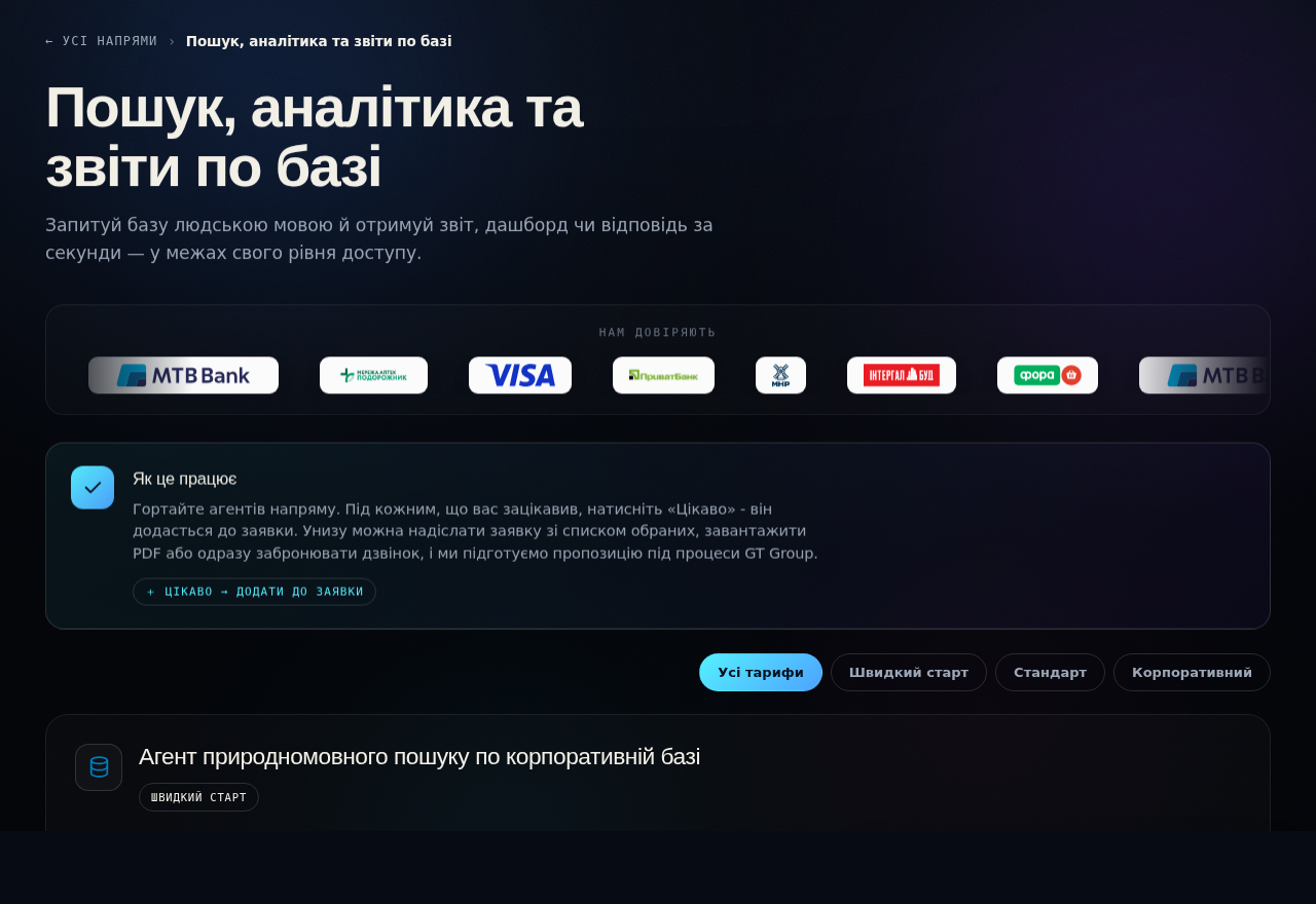 Картка агента з розрахунком окупності